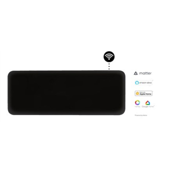 Mill Invisible Smart WiFi Heater | PA1300WIFI4B | Panel Heater | 1300 W | Suitable for rooms up to 15-19 m2 | Black | IPX4