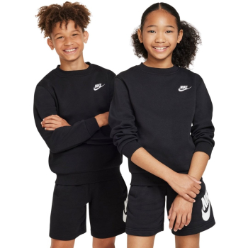 Bluza dla dzieci Nike Sportswear Club Fleece czarna FD3006 010 XS