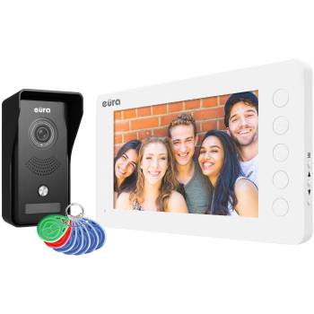 Wideodomofon EURA VDP-76A3 biały monitor