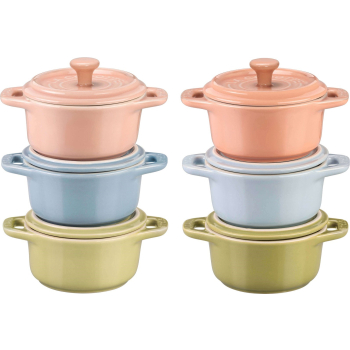 Zestaw STAUB GIFT GIVING 6x Mini cocotte okrągły 10 cm, wielokolorowe