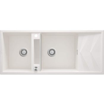Zlewozmywak granitowy magnetyczny 2-komorowy z ociekaczem ZRM_A213 5907650817185