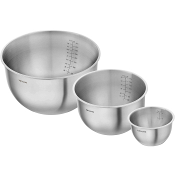 ZWILLING FRESH & SAVE Zestaw 3 stalowych misek