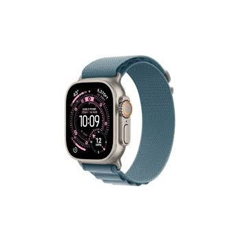 Apple Watch Ultra 3Â GPS + CellularÂ 49mmÂ Natural Titanium Case with Light Blue Alpine Loop - Medium