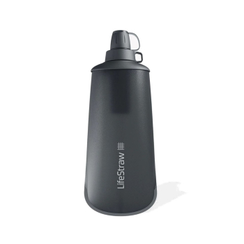 Butelka z filtrem Lifestraw Peak Series Flex Squeeze Bottle 1L - dark grey