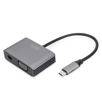 Kabel adapter graficzny USB Typ C na miniDisplayPort/VGA 4K 30Hz UHD 0,2m