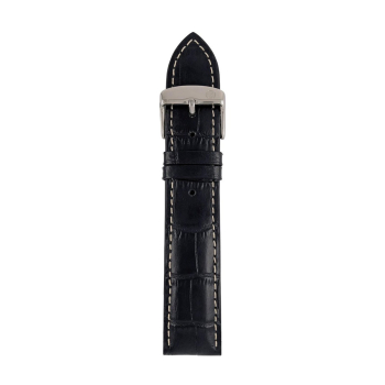 Pasek skórzany Zeppelin czarny, 22 mm
