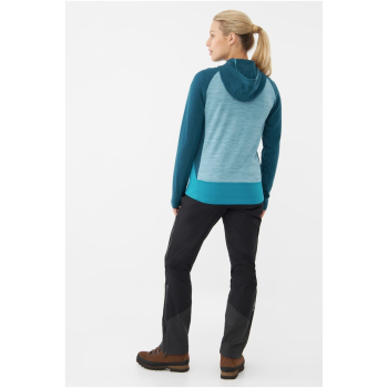 Bluza damska VIKING Delmore Hoodie Lady rozpinana z kapturem turkusowa   XXL