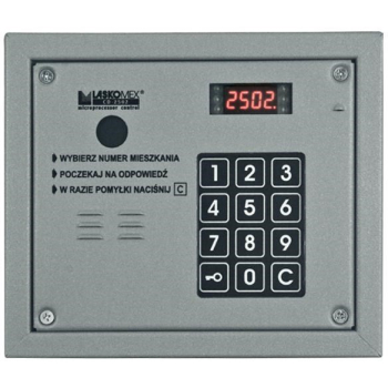 Panel audio z czytnikiem kluczy RFID Laskomex CP-2503R srebrny