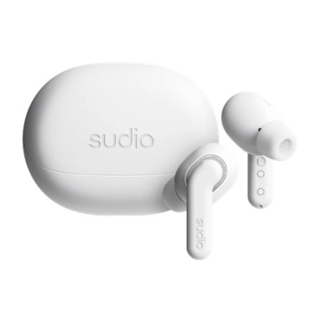 Sudio Earbuds | E4 Pro | Bluetooth | In-ear | Microphone | Cloud White | Noise canceling | Noise reduction | Wireless