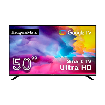 Telewizor Kruger&Matz 50" UHD Google TV 5.0  DVB-T2/T/C  H.265  HEVC