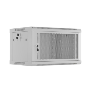 SZAFA INSTALACYJNA RACK WISZĄCA 19" 6U 600X450 SZARA DRZWI PERFOROWANE LANBERG (FLAT PACK)
