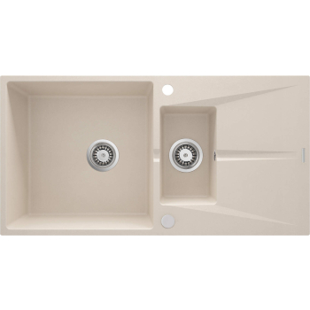 Zlewozmywak granitowy 1.5-komorowy z ociekaczem