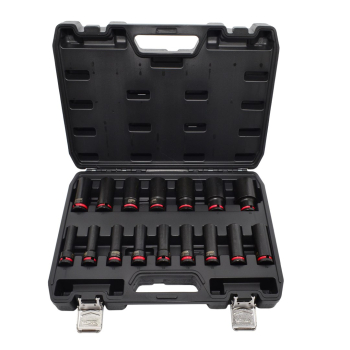 AWTOOLS ZESTAW NASADEK UDAROWYCH 1/2" 16cz. 10-32mm DŁUGIE BLACK LINE