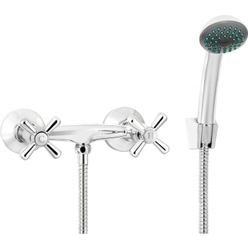 Bateria prysznicowa ścienna z zestawem prysznicowym BOS_041D 5908212087749