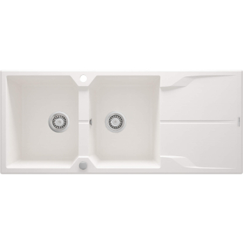 Zlewozmywak granitowy 2-komorowy z ociekaczem ZQN_A213