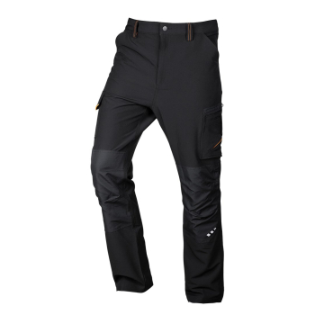 Spodnie robocze Mix&Match, 4 way stretch, czarno-pomarańczowe, rozmiar XXL