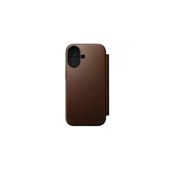 NOMAD Modern Leather Folio - skórzane etui do iPhone 17 kompatybilne z MagSafe (brown) [go]