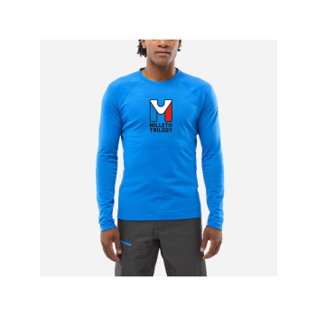 Bluza bez kaptura Millet Trilogy Wool TS LS - icon blue rozmiar: m