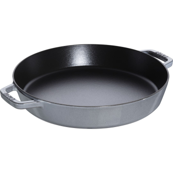 Patelnia żeliwna z dwoma uchwytami Staub - 34 cm, Grafitowy