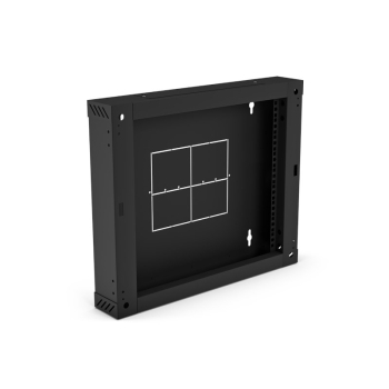 Sekcja tylna (zawiasowa / uchylna) do szafek SW-9U-600-450-01-C , czarna 150mm ALANTEC