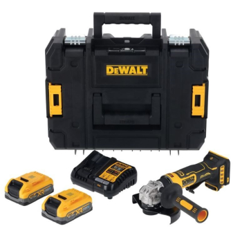 DEWALT SZLIFIERKA KĄTOWA  125mm 18V DCG404S2T 2x3,5Ah BL
