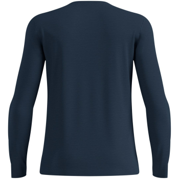 Koszulka termoaktywna z długim rękawem męska Odlo MERINO 160 BL TOP crew neck l/s granatowa   XL