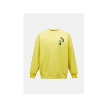 Bluza mÄ™ska PEAK PERFORMANCE M Terry Graphic Crew kolor ĹĽĂłĹ‚ty - L