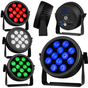 Reflektor par LIGHT4ME CREE ALU QUAD PAR 12