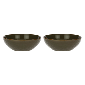 Zestaw 2 misek do sałatek Concerto Grigio Tortora - Szaro-brązowy, 26 cm