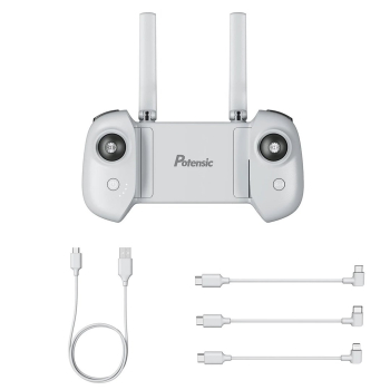 Pilot do drona z gimbalem z 1 kablem ładującym USB i 3 kablami OTG