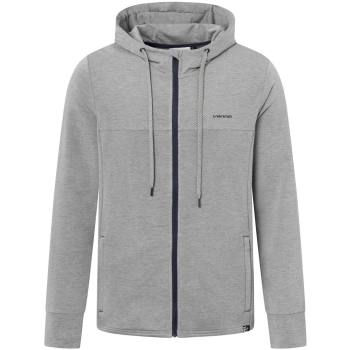 Bluza męska VIKING Lonetree Hoodie Bamboo Man rozpinana z kapturem szara   XL