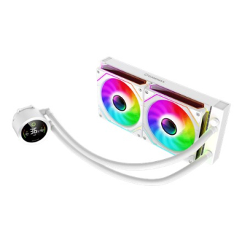 Gamemax CPU Liquid Cooler | ICEBURG 240 DIGITAL WH | White