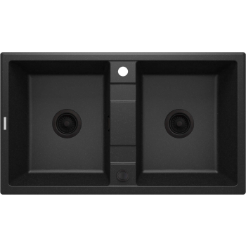 Zlewozmywak granitowy 2-komorowy ZQE_G203 5908212081365