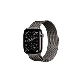 Apple Watch Series 11Â GPS + Cellular 46mmÂ Slate Titanium Case with Slate Milanese Loop - M/L