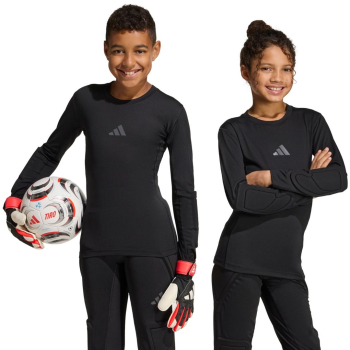 Koszulka bramkarska dla dzieci adidas Padded Goalkepper Longsleeve czarna KA1678 164cm