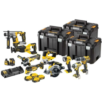 18v xr zestaw combo 10 szt. - 4 x 5 ah