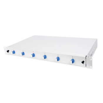 Światłowodowe skrzynki 19" Breakout Box z 6x duplex LC, tryb jednorazowy