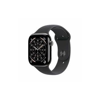 Apple Watch Series 11Â GPS + Cellular 42mmÂ Natural Titanium Case with Stone Grey Sport Band - S/M