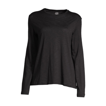Koszulka damska treningowa CASALL Soft Texture Long Sleeve czarny