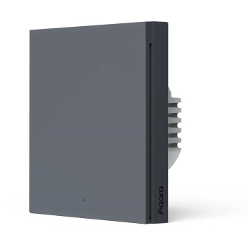 AQARA SMART WALL SWITCH H1 GREY (NO NEUTRAL, SINGLE ROCKER)