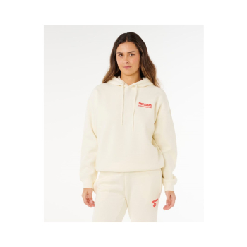 Bluza damska RIP CURL Surf Puff Heritage Hood beĹĽowa - S