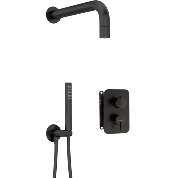 Zestaw prysznicowy podtynkowy z BOXem mieszaczowym - z główką natryskową