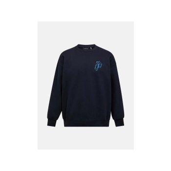 Bluza mÄ™ska PEAK PERFORMANCE M Terry Graphic Crew kolor czarny - L