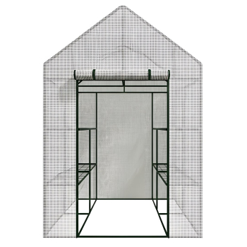 AWTOOLS SZKLARNIA OGRODOWA BIAŁA 143x143x195cm