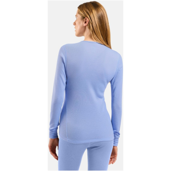 Bielizna termoaktywna z długim rękawem Odlo BL TOP crew neck l/s ACTIVE WARM roz. S Niebiesko-szara