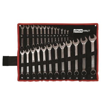 COMBINATION SPANNER SET HAUSHALT 25 PCS