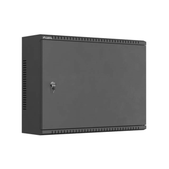 SZAFA INSTALACYJNA TPR 10" & 19" Z PŁYTĄ MESH 560X420X180 CZARNA LANBERG (ZŁOŻONA)