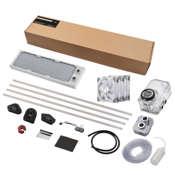 PHANTEKS Glacier EZ-Fit 360 D30-KIT, zestaw chłodzenia wodą - biały