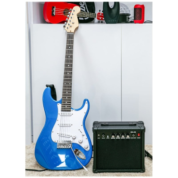 NN EG SET BLU zestaw gitarowy gitara elektryczna s