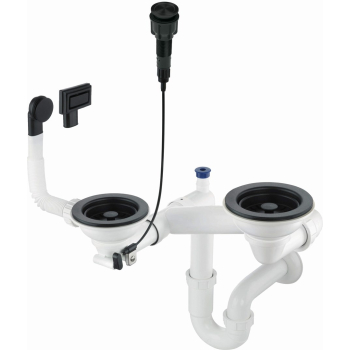 Syfon do zlewozmywaka granitowego 1.5- i 2-komorowego - Space-Saver ZXY_N983 5907650821137